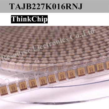 (10pcs) TAJB227K016RNJ capacitor de Tântalo de SMD do Tipo B 3528 220uF(227) ±10% 16V