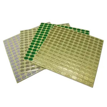 9900pcs/ monte Elipse QC Verificação de Etiquetas de Varejo Verde / Transparente / Branco / Ouro QC PASSADO Qualificado Etiqueta Adesiva Adesivos