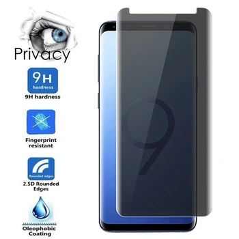 9H Privacidade Anti Spy Protetor de Tela Para o Galaxy S7 S6 Borda S5 S4 S3 Vidro Temperado Para Samsung Galaxy S10 5G S9 S8 Plus