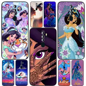 Dos desenhos animados de Disney do Anime Aladdin Para OPPO Encontrar X5 X3 X2 Neo Lite A74 A76 A72 A55 A54S A53 A53S A16S A16, A9 A5 Preto 5G Caso de Telefone