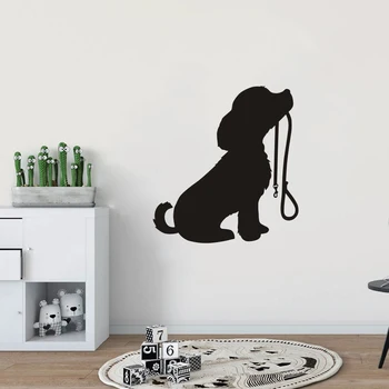 Grooming Do Cão Salão De Decalque Pet Shop Adesivo De Parede Cartazes De Vinil Art Decalques De Parede Decoração Mural Pet Clinic Adesivo De Parede