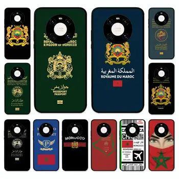 Marrocos Bandeira Passaporte Caso De Telefone Huawei Nova 7 Se 5 3i 3e 3 2 5i Mate 10 20 Lite 30 40 Pro 20x 9 Tampa
