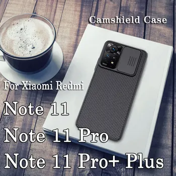Para Xiaomi Redmi Nota 11 Pro 11S Versão Global Caso NILLKIN CamShield Câmera Deslize a Lente de Caso Para Redmi Nota 11 Pro+ 5G Tampa