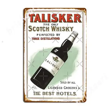 Talisker Scotch Whisky Australiano Vintage Poster de Metal Sinais de Garagem Clube de Decoração Bar Caverna Retro Estanho sinal de Cartazes
