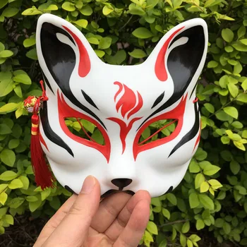 #001-#144 pintado à mão Kitsune Máscara para Cosplay, Gato Tradicionais Festa de Máscaras (YangYong)