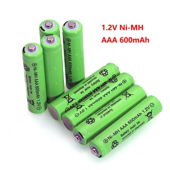 1.2 V NI-MH AAA 600mAh Bateria nimh Recarregável 1,2 V Ni-Mh aaa Para o Controle remoto Elétricos de Brinquedo do carro de RC ues