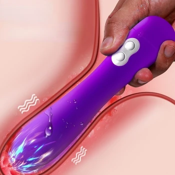 1 Potente Vibrador para as Mulheres Ponto G Clítoris Estimulador de Adultos Máquina de Sexo Anal Brinquedos Massagem Erótica Ferramenta Masturbador Feminino Varinha