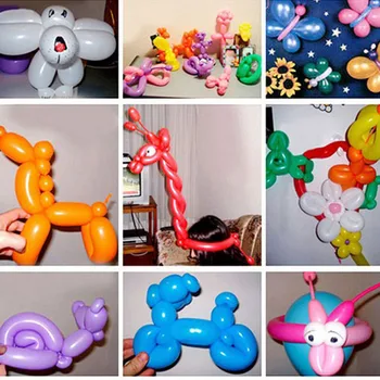 100pcs Colorido Longo Balão Palhaço Modelação de Balões, Brinquedos para as Crianças Casamento, Aniversário, Festa de Ano Novo 2022 Decoração