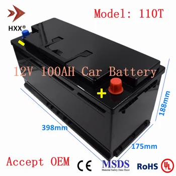 110 Modelo CCA 1500A Lifepo4 Bateria de Automóvel de 12V 100AH 110Ah Bateria de Lítio 5000 Ciclos de Garantia de 5 Anos