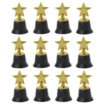 12PCS Estrela de Ouro Troféus de Premiação 4.5\