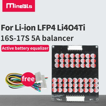 16S 5A Equilíbrio do Li-íon de Lifepo4 LTO Bateria de Lítio Active Equalizador Balanceador de Placa do Capacitor de 48V 60V 16S