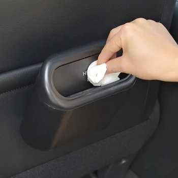 1L Interior do Carro Caso de Armazenamento do Lixo Pode Empurrar Mini Bandeja do Caixote de Lixo Porta da Caixa de Seat Titular Clipe Stand de Acessórios Automotivos