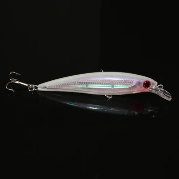1PCS Flutuante Minnow Isca de Pesca do Laser Rígido Isca Artificial 3D Olhos 11cm de 13,4 g de Pesca Wobblers Crankbait Peixinhos japão pesca
