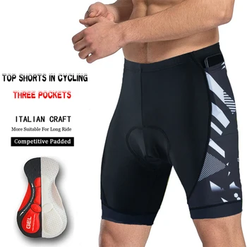 2 Bolsos 2023 Homens de Shorts de Ciclismo de Verão Coolmax Almofada de Gel de Esportes do Triatlo de Bicicleta de Estrada de Meias de Ciclismo Mtb calças de Uniforme Maillot