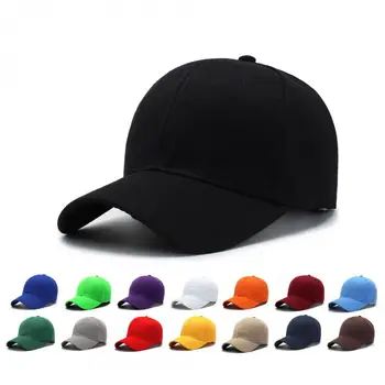 2021 Moda Boné de Beisebol de Mulheres de Cor Pura Luz de Placa Engrossar Cap Exterior Chapéu de Sol Unissex Chapéu de Algodão para os Amigos