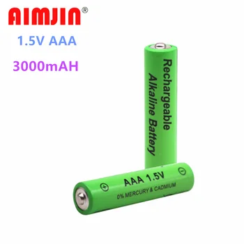 2021 Muita Bateria AAA de 1,5 V 3000mAh Alcalinas AAA Bateria Recarregável de Brinquedo de Controle Remoto a Luz da Bateria