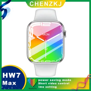2022 mais Recentes HW7 Max Smart Relógio de Pulseira Série 7 1.99 polegadas Modo de Poupança de Energia Homens Mulheres Fitness Tracker Glicose pk IWO 13 X8 max.