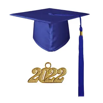 2022 Memorável Graduação Cap Tecido Prática Coloful Chapéu da Graduação para Estudantes