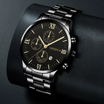 2022 Mens Moda Quartzo Relógio Clássico de Ouro, relógio de Pulso de Aço Inoxidável de Luxo Calendário Homens de Negócios Relógios relógio masculino