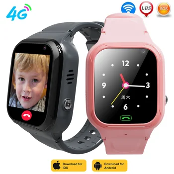 2022 Novo GPS Smart Watch Crianças Câmera HD de Suporte 4G Cartão Sim Chamada Smartwatch wi-Fi de Posicionamento de GPS Para IPhone Xiaomi Criança