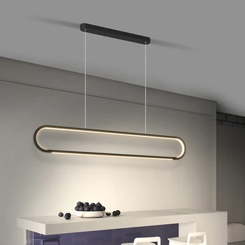 2022 Novo Minimalista LED Luzes Pingente Criativo Linear lustre da Sala de Jantar Sala de estar Barra de Suspensão da Luminária