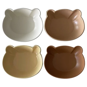 2022 Novo Prato de Sobremesa Taças de desenho animado do Urso de Porcelana, Taças de Cerâmica Jantar Pratos BPA Livre