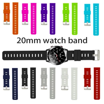 20mm Correia de Relógio Pulseira de Silicone Cinta de Nylon GT Smart Watch Substituição da Pulseira