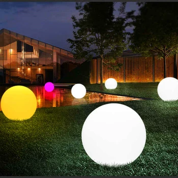 25cmWaterproof DIODO emissor de luz Solar do Jardim da Bola de Luz ao ar livre do Gramado Lâmpadas Recarregáveis de Natal RGB Paisagem Piscina Flutuante Luzes