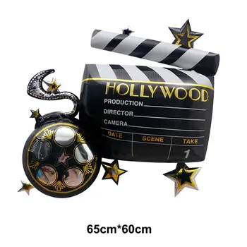 25inch Ação da Câmera Folha de Balão de Câmera de Foto Bola para a Música do Filme Decoração do Palco Balão de Hélio para o Aniversário de Casamento de Terceiros