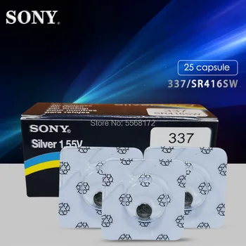 25pcs Por a Sony Novo Single de grãos 337 SR416SW 623 D337 V337 SP337 Assistir o Botão da Bateria de Célula tipo Moeda Para o Relógio do Carro controles Remotos