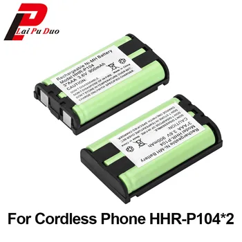2pcs/lote Para Panasonic HHR-P104 Telefone sem fio Bateria 3,6 V 900mAh Ni-MH HHR P104 TG5242 KX-TG5243 KX-TG5421 KX-TG5451