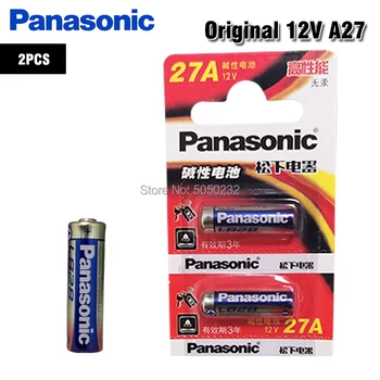 2pcs Panasonic 27A 12V bateria Alcalina 27AE 27MN A27 GP27A L828 para campainha,alarme de carro,walkman,carro de controle remoto etc.