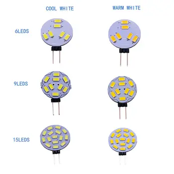 2W G4 LED Bi-pino Luzes Mini G4 LED Projector Lâmpada Branco Quente/Branco Frio spotlight led milho Lâmpada led Bulbo de 360 graus(10pcs)12V