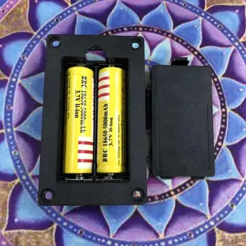 2x 18650 Li-ion Bateria Titular Caso de Pilhas de Armazenamento de Caixa de Recipiente de Plástico DIY Acessórios