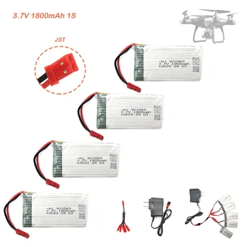 3,7 v 1s 1800mAh Bateria de Lipo Com TJS Carregador de Conjuntos Para JJRC H68 HJ28 HJMAX RC Drone Helicóptero Quadcopter Peças Acessórios