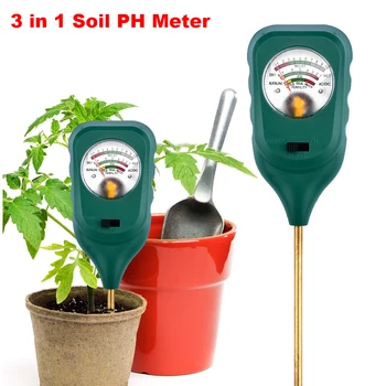 3 Em 1 de Solo Medidor de PH Sensor de Humidade do Solo Úmido Medidor de Umidade Detector de Metal Sonda Instrumento de Teste para Plantas de Jardim