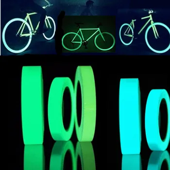 3M Luminosa Fluorescente Noite de Auto-adesivos que Brilham No Escuro, Verde Adesivo Fita de Segurança Segurança a Decoração Home Fita de Advertência