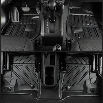3pcs TPE Carro Almofada do Pé Para Suzuki Jimny 1999-2022 JB74 64 Preto LHD RHD 3D antiderrapante Impermeável Tapetes de Carpete Acessórios 4x4