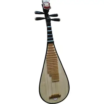 4 Seqüências de caracteres de Chinês Alaúde Pipa Dunhuang Marca Nacional de Instrumentos de corda Pi Pa Adultos Brincando de Pipa Platane de Madeira com Pipa Saco