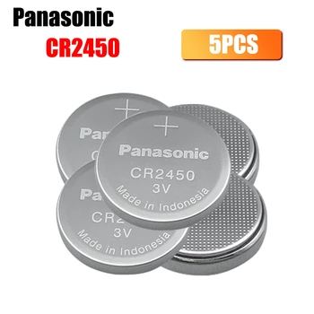 5PCS Panasonic 3V 550mAh Bateria de íon de lítio do Relógio CoCells Botão da Bateria de CR2450 DL2450 BR2450 LM2450 KCR5029 Piles Bouton