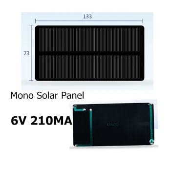 6V 210MA Silício Monocristalino Painel Solar /Solar Epóxi Painel de Painel Solar Fotovoltaico para 6V Solar de Carregamento do Telemóvel