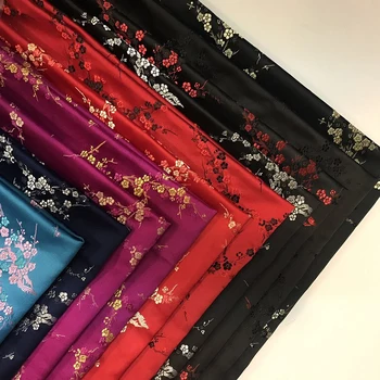75x50cm de damasco de seda de cetim brocado tecido jacquard DIY de costura, artesanato traje de estofamento de móveis cortina de roupas material