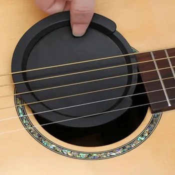 8.5 Cm/10 cm de Silicone Guitarra Acústica Som Tampa do Orifício de Guitarra de Redução de Ruído Acessórios para Guitarra Buffer Buraco Protetor da Parte de Guitarra
