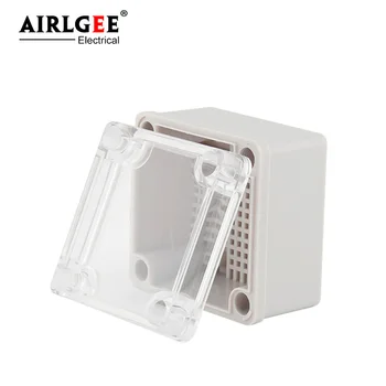 86*84*60mm exterior cobertura transparente de plástico ABS shell impermeável, à prova de salpicos de caixa de junção de fios e cabos threading caixa de cabo