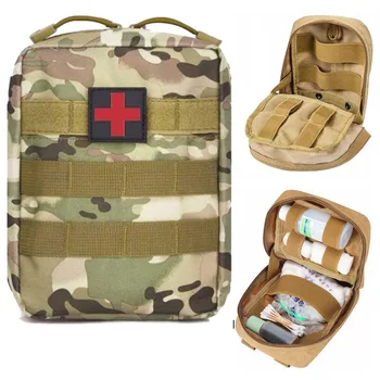 A caça de Sobrevivência, Primeiros Socorros Saco de Militares EDC Pack Molle Tático Saco da Cintura Exterior SOS Bolsa de Médico do Exército Kit de Cinto Mochila