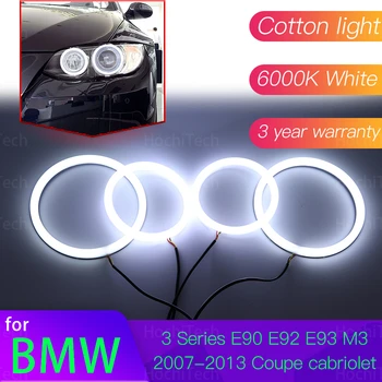 Angel Eyes Kit de 6000L de Algodão Branco Anel Halo de Luz para o BMW Série 3 E90 E92 E93 M3 2007-2013 Coupé Cabriolet