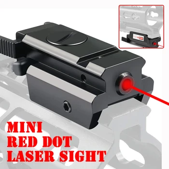 Armas de Arma a Laser de Vista Tático Ponteiro Laser Mini Red Dot Mira a Laser para Rifle de Tiro de Pistola Espingarda de Caça Acessórios