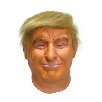 atacado Famosa Política de Látex Presidente dos estados unidos Trump Máscara do Traje de Halloween Acessório de Látex Donald Trump Máscara de Cabeça de