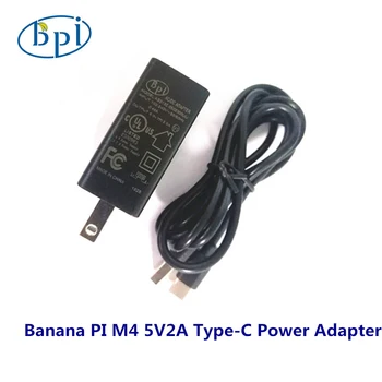 Banana Pi BPI-M4 5V2A Carregador +Tipo-C cabo Adaptador de Energia da UE ,dos EUA