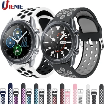 Banda para Samsung Galaxy Watch 3 41 45mm Pulseira Pulseira de Silicone Esporte Bracelete Pulseira de Substituição para o Galaxy Watch3 Correa